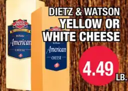 Carnicerias Jimenez DIETZ & WATSON YELLOW OR WHITE CHEESE offer
