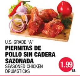 Carnicerias Jimenez U.S. GRADE A PIERNITAS DE POLLO SIN CADERA SAZONADA offer