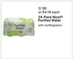 Walgreens 24-Pack Nice! Purified Water offer