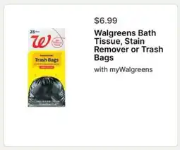 Walgreens Walgreens Bath Tissue, Stain Remover or Trash Bags offer