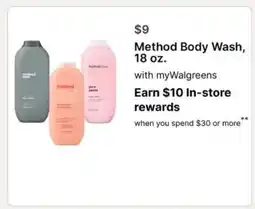 Walgreens Method Body Wash, 18 oz offer