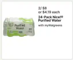 Walgreens 24-Pack Nice! Purified Water offer