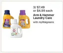 Walgreens Arm & Hammer Laundry Care offer