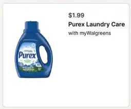 Walgreens Purex Laundry Care offer