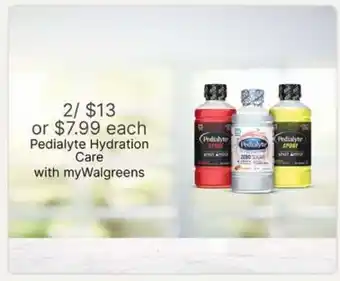 Walgreens Pedialyte Hydration Care offer
