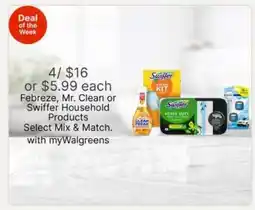 Walgreens Febreze, Mr. Clean or Swiffer Household Products offer