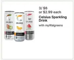 Walgreens Celsius Sparkling Drink offer