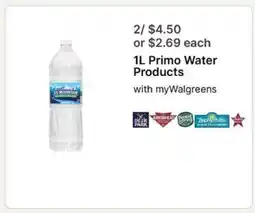Walgreens 1L Primo Water Products offer