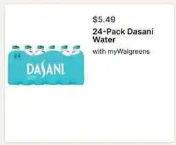 Walgreens 24-Pack Dasani Water offer