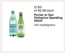 Walgreens Perrier or San Pellegrino sparkling water offer