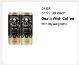 Walgreens Death Wish Coffee offer