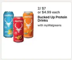 Walgreens Bucked Up Protein Drinks offer