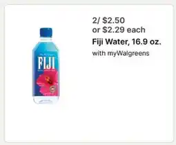 Walgreens Fiji Water, 16.9 oz offer