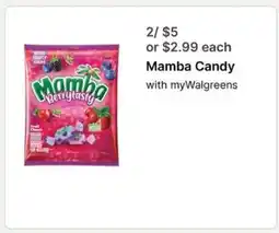 Walgreens Mamba Candy offer