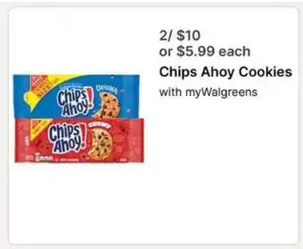 Walgreens Chips Ahoy Cookies offer