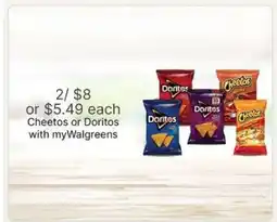 Walgreens Cheetos or Doritos offer