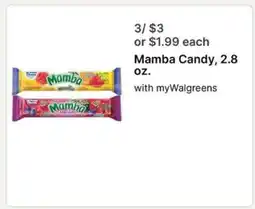 Walgreens Mamba Candy, 2.8 oz offer