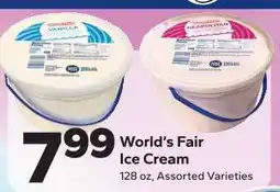 Save a Lot World's Fair Ice Cream offer