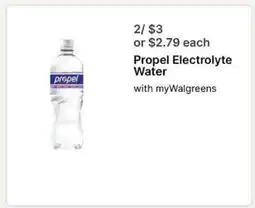 Walgreens Propel Electrolyte Water offer