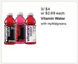 Walgreens Vitamin Water offer
