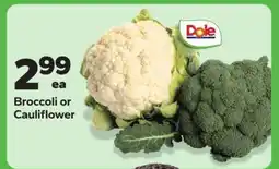 Save a Lot Broccoli or Cauliflower offer