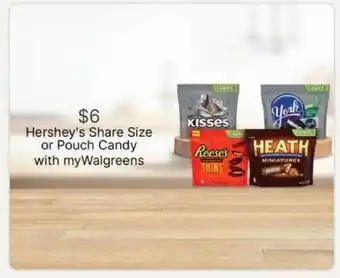 Walgreens Hershey's Share Size or Pouch Candy offer