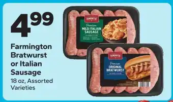 Save a Lot Farmington Bratwurst or Italian Sausage offer