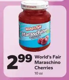 Save a Lot World's Fair Maraschino Cherries offer