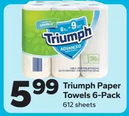 Save a Lot Triumph Paper Towels 6-Pack offer