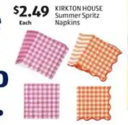 Aldi KIRKTON HOUSE Summer Spritz Napkins offer