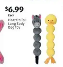 Aldi Heart to Tail Long Body Dog Toy offer