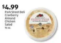 Aldi Park Street Deli Cranberry Almond Chicken Salad offer