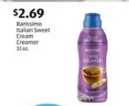 Aldi Barissimo Italian Sweet Cream Creamer offer