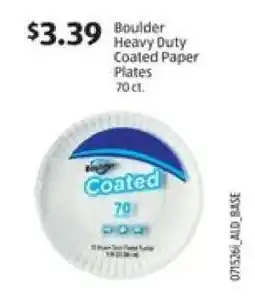 Aldi Boulder Heavy Duty Coated Paper Plates offer