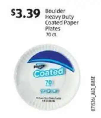Aldi Boulder Heavy Duty Coated Paper Plates offer
