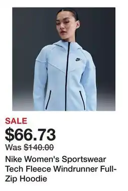 Dick's Sporting Goods Nike Women's Sportswear Tech Fleece Windrunner Full-Zip Hoodie offer