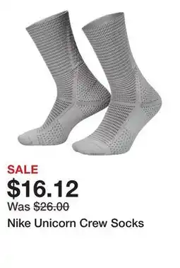 Dick's Sporting Goods Nike Unicorn Crew Socks offer