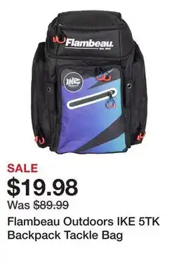 Dick's Sporting Goods Flambeau Outdoors IKE 5TK Backpack Tackle Bag offer