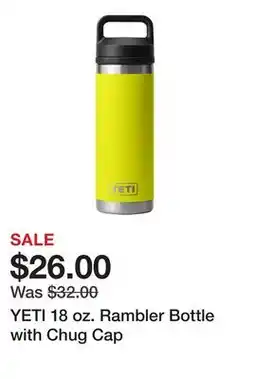 Dick's Sporting Goods YETI 18 oz. Rambler Bottle with Chug Cap offer