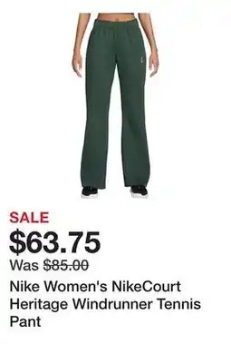 Dick's Sporting Goods Nike Women's NikeCourt Heritage Windrunner Tennis Pant offer