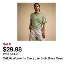 Dick's Sporting Goods CALIA Women's Everyday Slub Boxy Crew offer