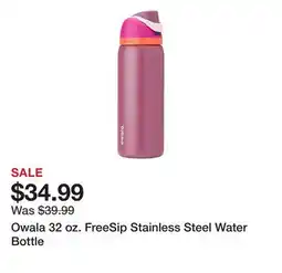 Dick's Sporting Goods Owala 32 oz. FreeSip Stainless Steel Water Bottle offer