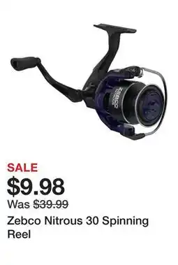 Dick's Sporting Goods Zebco Nitrous 30 Spinning Reel offer