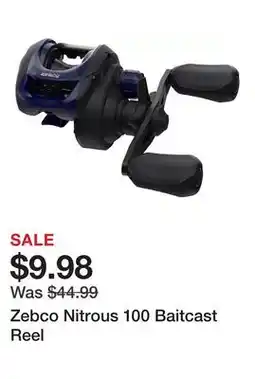 Dick's Sporting Goods Zebco Nitrous 100 Baitcast Reel offer