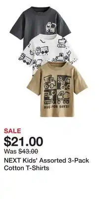 Nordstrom NEXT Kids' Assorted 3-Pack Cotton T-Shirts offer