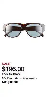 Nordstrom GV Day 54mm Geometric Sunglasses offer