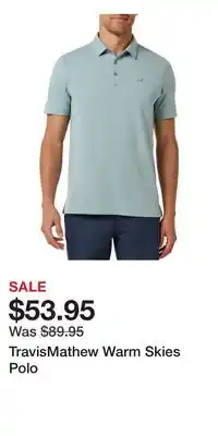 Nordstrom TravisMathew Warm Skies Polo offer