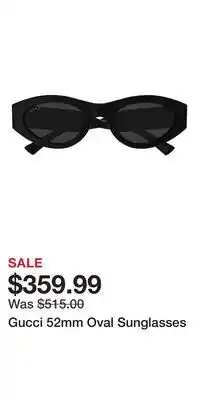 Nordstrom Gucci 52mm Oval Sunglasses offer