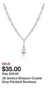 Kohl's JS Jessica Simpson Crystal Drop Pendant Necklace offer