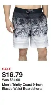 Kohl's Men's Trinity Coast 9-inch Elastic Waist Boardshorts offer